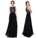 LOVEMI  0 Black / M Lace spliced chiffon dress