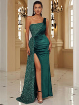 LOVEMI  0 Green / 2XL Host Single Strapless Evening Dress