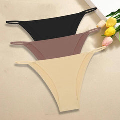 3Pcs/Set Women Seamless Panties Sexy Ultra-thin Briefs-Set 3-5