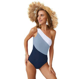 LOVEMI - 4-color sexy new color matching one-shoulder bikini