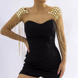 Lovemi - A Few Sequins Of Dramatic Body Chain Clothing -