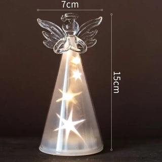 LOVEMI - Angel Glass Light Night Light Christmas Ornament Gift