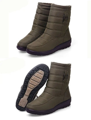 Antiskid Waterproof Women Fashion Boots - Army Green / 42 -