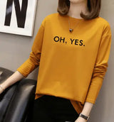 LOVEMI - Autumn and winter fashion long-sleeved women's T-shirt