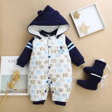 LOVEMI  Baby clothing 07 / 80cm Lovemi -  Warm Thick Baby Jumpsuit Newborn Climb Clothes