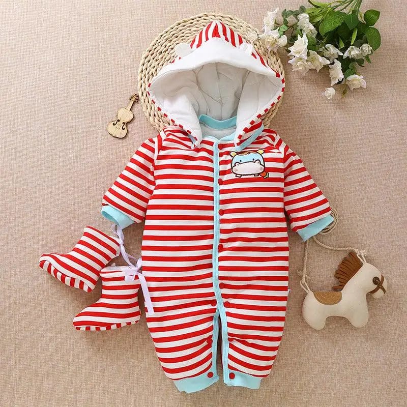 LOVEMI  Baby clothing 11 / 73cm Lovemi -  Warm Thick Baby Jumpsuit Newborn Climb Clothes