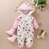 LOVEMI  Baby clothing 13 / 80cm Lovemi -  Warm Thick Baby Jumpsuit Newborn Climb Clothes