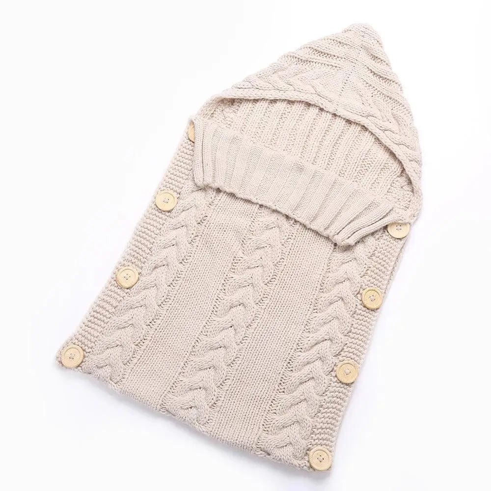 LOVEMI  Baby clothing Beige Lovemi -  Knitted Baby Sleeping Bag