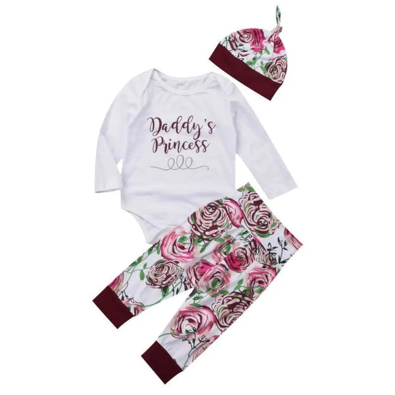LOVEMI  Baby clothing Whitte / 80cm Lovemi -  Girls Autumn New Style Clothing Set Baby Cotton Long-sleeved