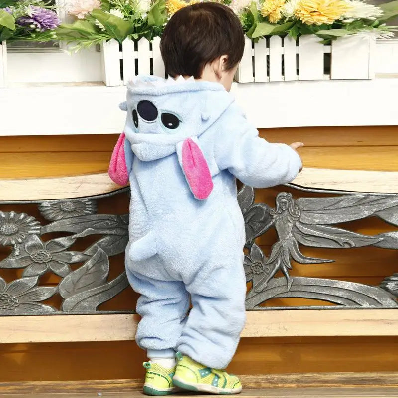 LOVEMI - Baby flannel three-dimensional shape jumpsuit