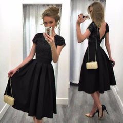 Backless dress dress-Black-4