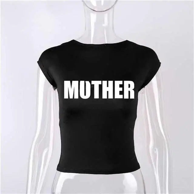 Backless Short Sleeve White Y2K Clothes Crop Top Women Aesth Black / S Ctop