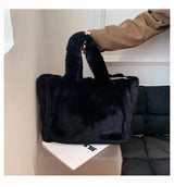 LOVEMI  Bags Shoulder bags Black / S Lovemi -  Winter Bags Chain Plush Handbag Totes Women Shoulder Bag