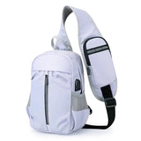 LOVEMI  Bags Shoulder bags Silver grey Lovemi -  Men Chest Bag With Phone Wallet Design Crossbody Shouder