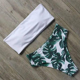 Bandage Bikini Swimwear Women Swimsuit High Waist Bikini Set-B1839WH-3