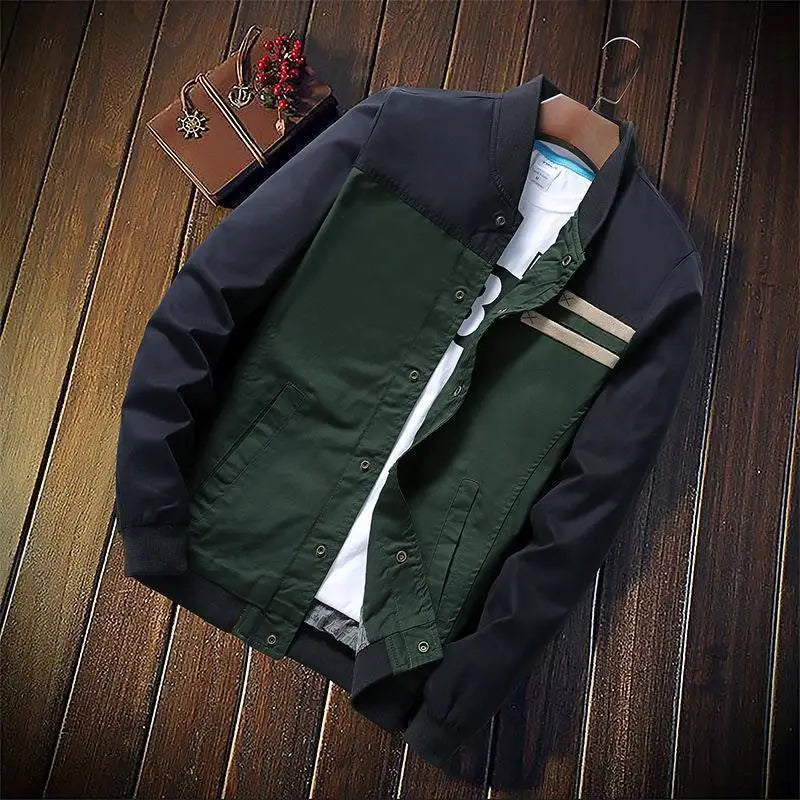 LOVEMI - Baseball collar casual men's jacket