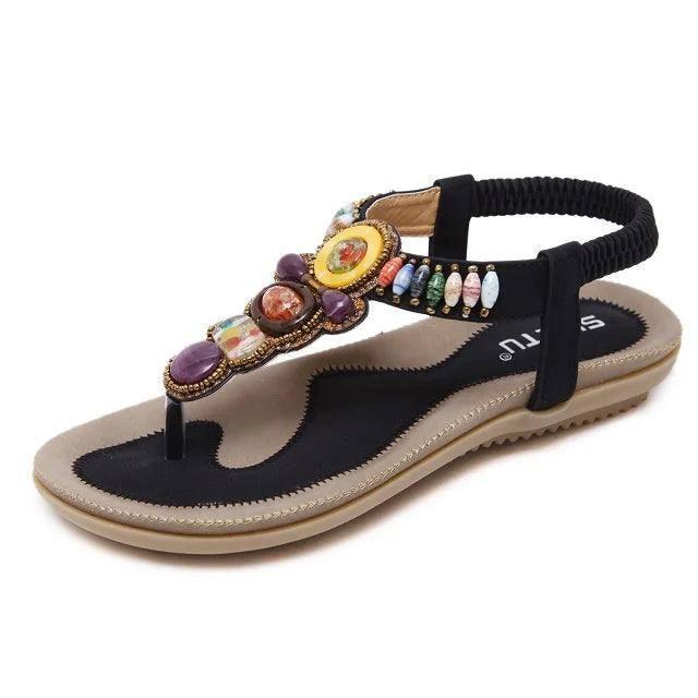 Beach Sandals Bohemian-black2-8