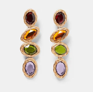 LOVEMI - Best lady Vintage Mexico multicolor square earrings for