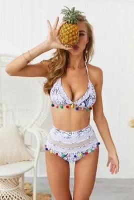 Bikini Rainbow Fringe Swimwear Women-SerpentinePrinting-4