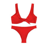 LOVEMI - Bikini Set sexy Solid Female Swimsuit
