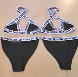 LOVEMI  Bikinis Black / S Lovemi -  Split Bikini Sexy Wrapped Chest Beach Bandage Split Swimsuit