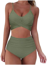 LOVEMI  Bikinis Green / 2XL Lovemi -  Women Sexy Soild Print Bikini Set Push Up Bathing Swimwear