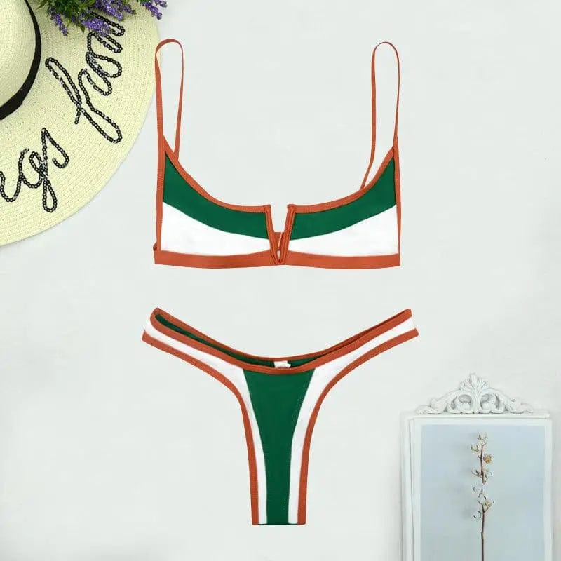 LOVEMI  Bikinis Green / S Lovemi -  Split Swimsuit European And American Bikini Sexy Hot Selling