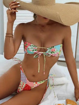 LOVEMI  Bikinis Lovemi -  Ladies Fashion Lace Up Beach Seaside Bikini