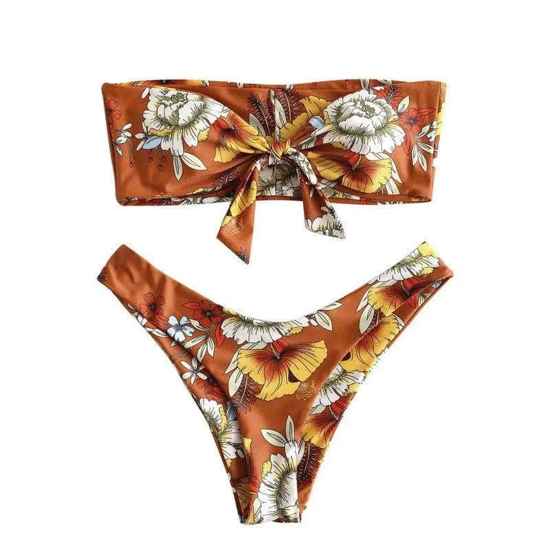 LOVEMI  Bikinis Lovemi -  Sexy Printed Ladies Bikini Split Swimsuit