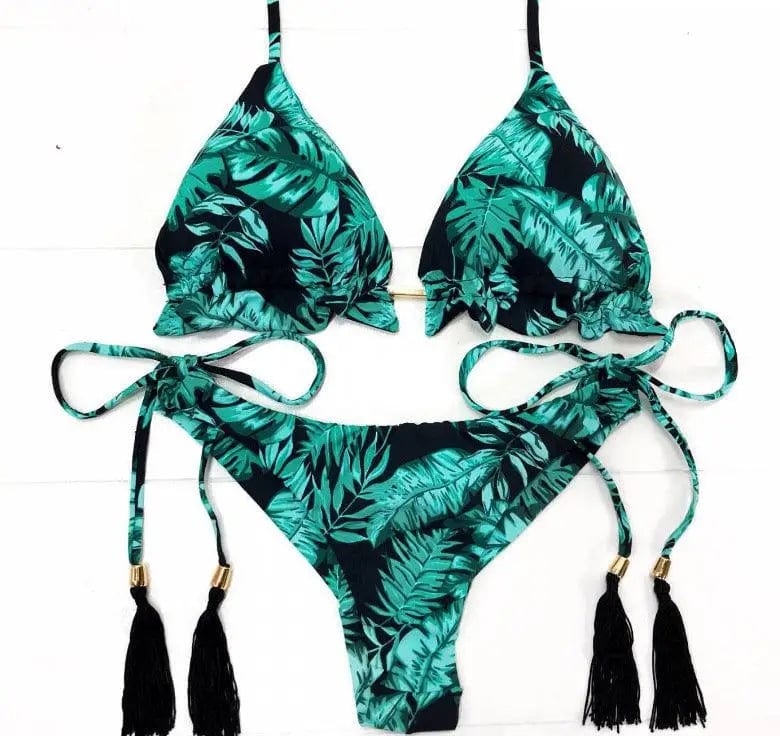 LOVEMI  Bikinis Printing2 / S Lovemi -  Sexy Split Bikini 25 Color Explosive Plus Color Swimsuit