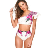 LOVEMI  Bikinis RoseRed / S Lovemi -  Women's Sexy Two-piece Swimwear Floral Print Swimsuit Bikini