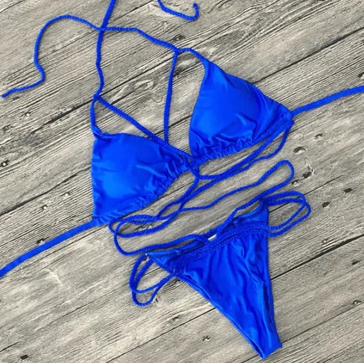 LOVEMI  Bikinis Sapphire / L Lovemi -  Sexy Strappy Bikini for Women