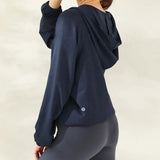 LOVEMI Blousse Blue / S Lovemi -  Sport quick-drying hooded long-sleeved jacket