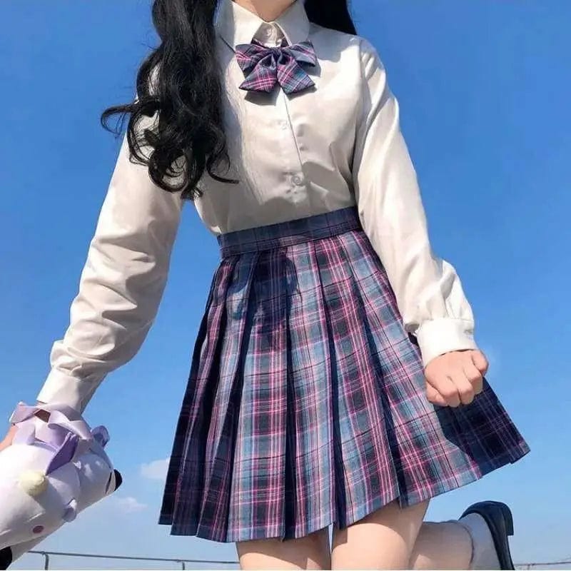 LOVEMI Blousse C / XS Lovemi -  Uniform Yamabuki Gentle One-cut Pleated Skirt Academy