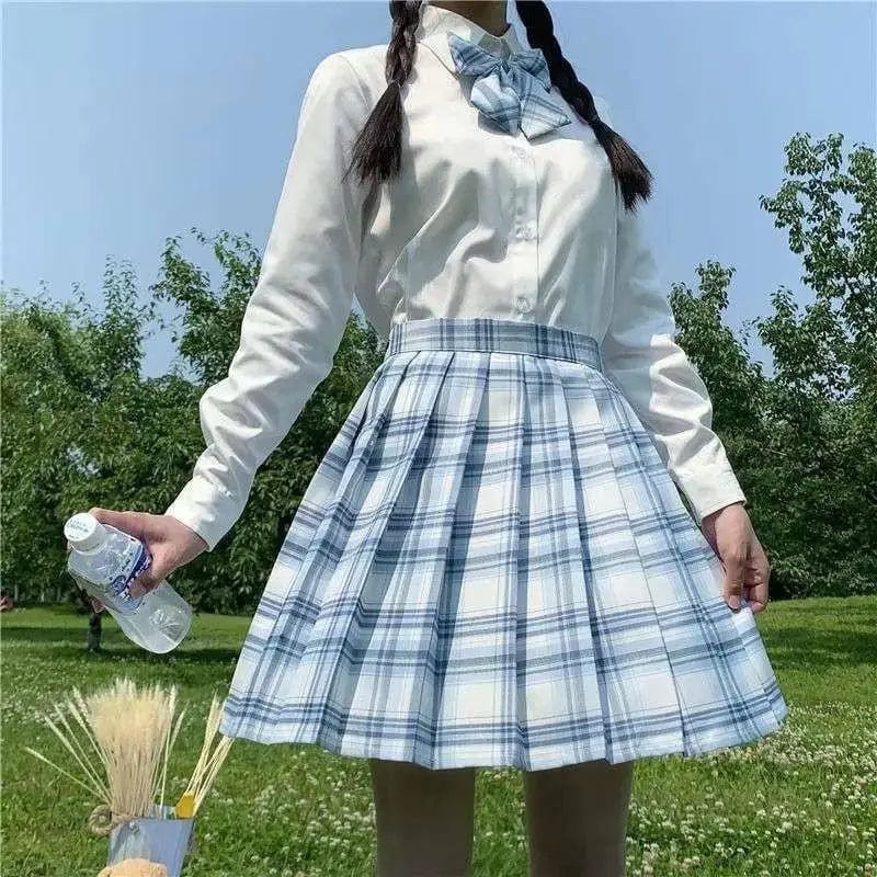 LOVEMI Blousse D / XS Lovemi -  Uniform Yamabuki Gentle One-cut Pleated Skirt Academy