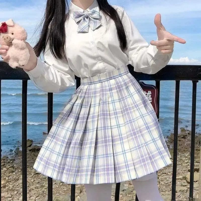 LOVEMI Blousse G / XS Lovemi -  Uniform Yamabuki Gentle One-cut Pleated Skirt Academy