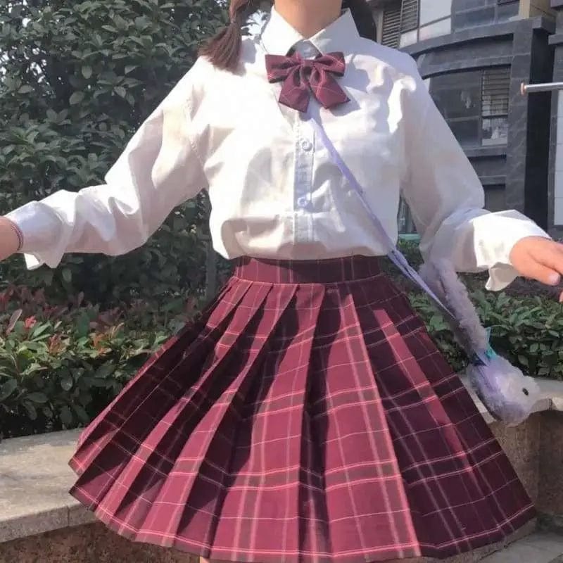 LOVEMI Blousse I / XS Lovemi -  Uniform Yamabuki Gentle One-cut Pleated Skirt Academy