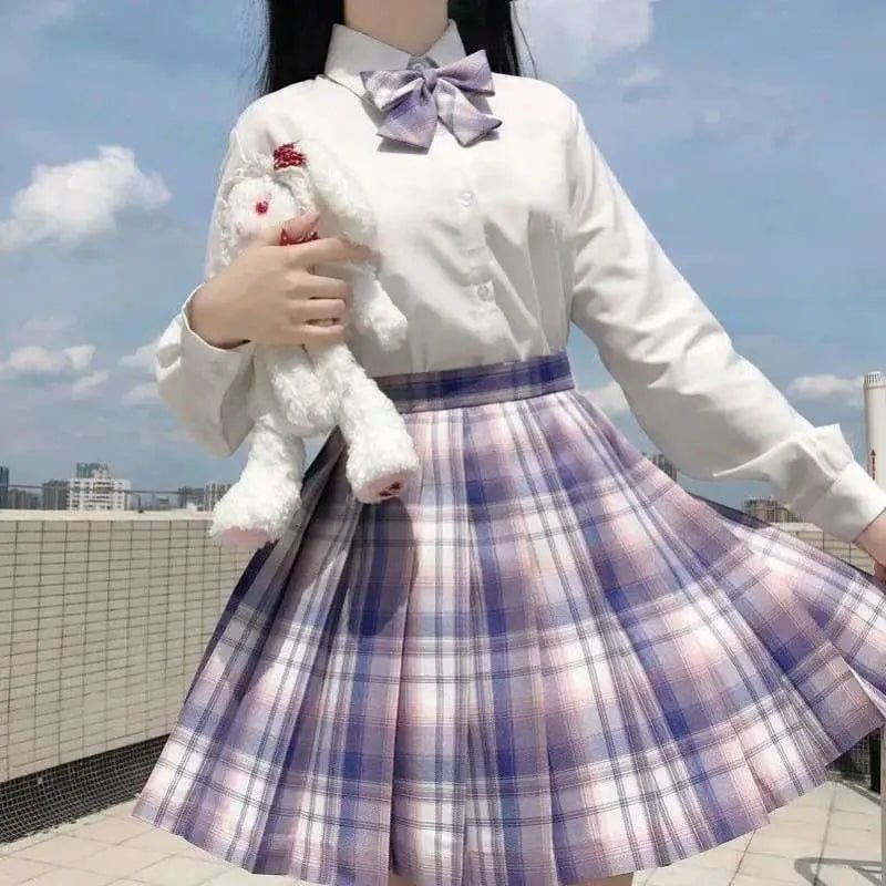 LOVEMI Blousse K / XS Lovemi -  Uniform Yamabuki Gentle One-cut Pleated Skirt Academy