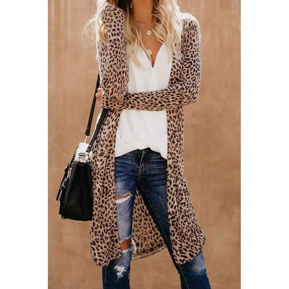 LOVEMI Blousse leopard pattern / M Lovemi -  New Streetwear Women Long Sleeve Cardigan Leopard Kimono