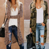 LOVEMI Blousse Lovemi -  New Streetwear Women Long Sleeve Cardigan Leopard Kimono