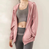 LOVEMI Blousse Pink / M Lovemi -  Sport quick-drying hooded long-sleeved jacket