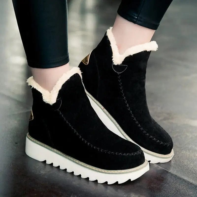 LOVEMI  Boots Black / 4 Lovemi -  Flats Shoes Women Winter Snow Boots Warm Plush Ankle Booots