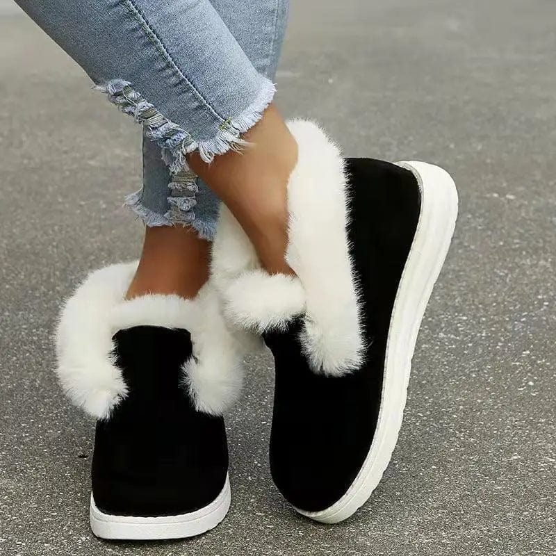 LOVEMI  Boots Black / 4 Lovemi -  Snow Boots Warm Winter Shoes Plush Fur Ankle Boots Women