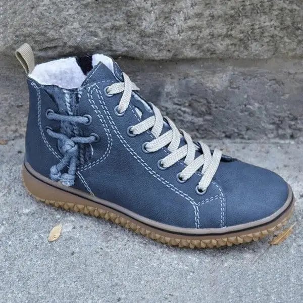 LOVEMI  Boots Blue / 11 Lovemi -  New snow boots women flat heel
