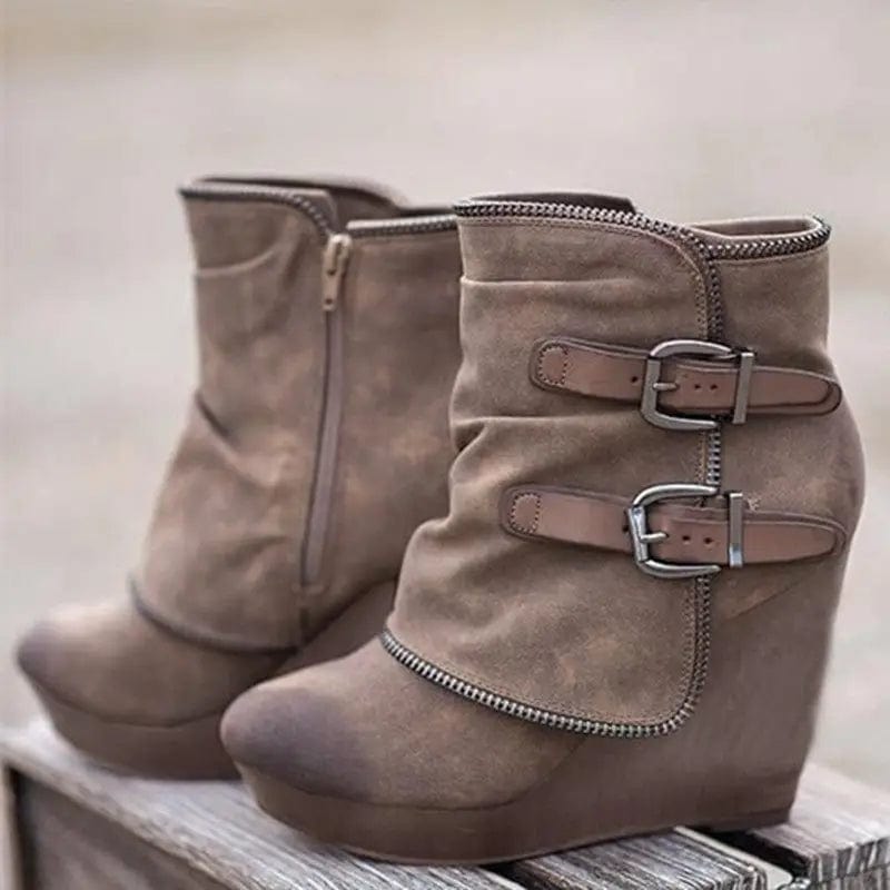 LOVEMI  Boots Lovemi -  Female Booties With Wedge Heels Platform Boots Women Winter