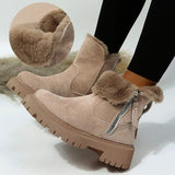 LOVEMI  Boots Lovemi -  Thick Plush Snow Boots Women Faux Suede Non-slip Winter Shoes