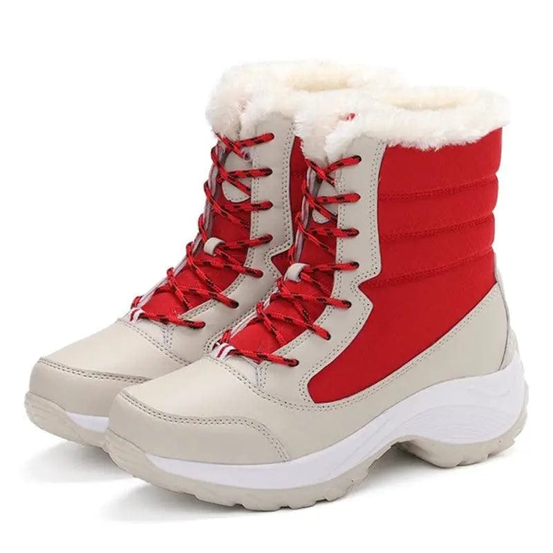 LOVEMI  Boots Off red / 4 Lovemi -  Snow Boots Plush Warm Ankle Boots For Women Winter Shoes