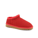 LOVEMI  Boots Red / 10 Lovemi -  Lazy Shoes One Pedal Leather Snow Boots Women Henan Sangpo Fur One