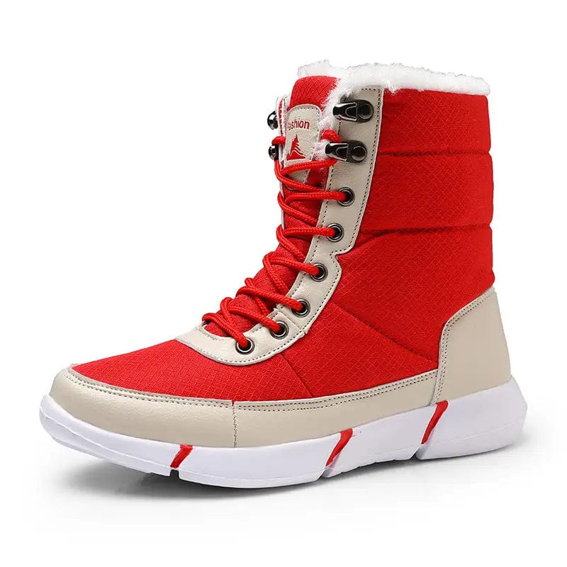 LOVEMI  Boots Red / 5 Lovemi -  New High-top Plus Velvet Padded Snow Boots Women