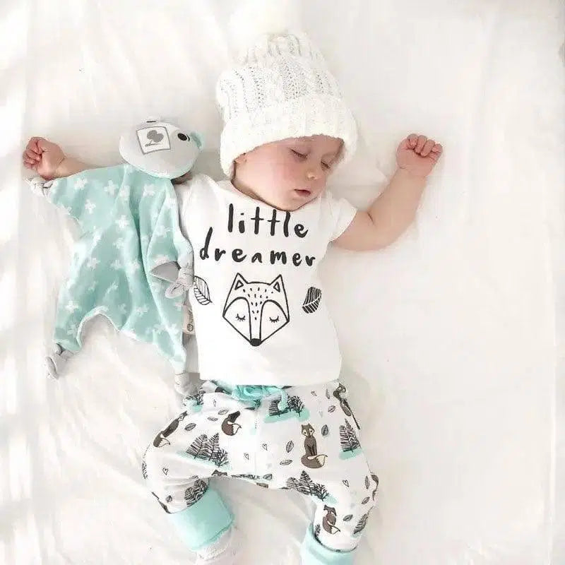 LOVEMI - born Baby Clothes Set T-shirt Tops+Pants Little Boys and